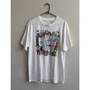 NWT Walt Disney World Attractions Opening Dates Graphic Tee Adult Size Large